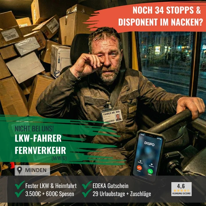 Recruiting-Anzeige von Fachkraft Jetzt für Industrie und Logistik